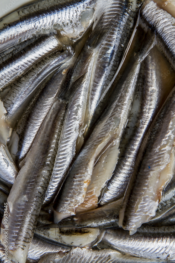 Fototapeta premium boquerones para cocinar, pescado crudo