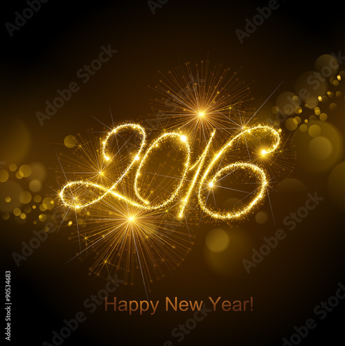 New Year 2016 fireworks