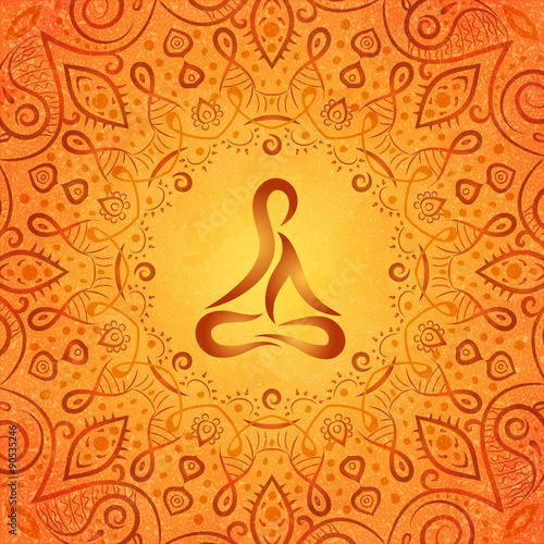 mandala, yoga, frame