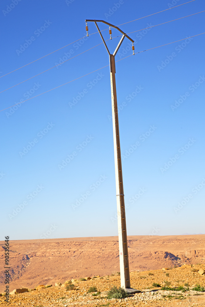   utility pole in africa morocco energy