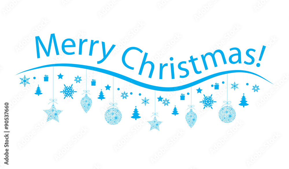 Naklejka premium Merry Christmas