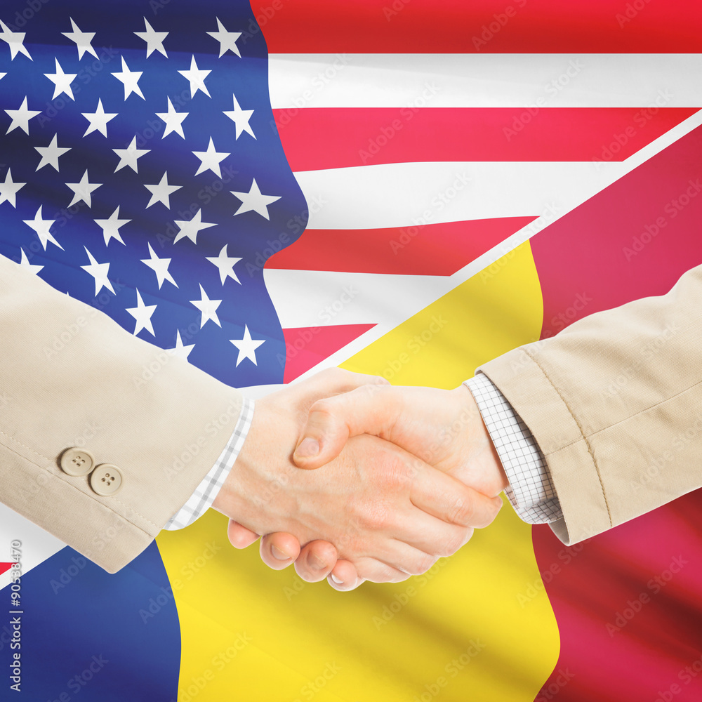 Businessmen handshake - United States and Chad