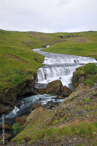 Waterfall near Skogafoss Iceland