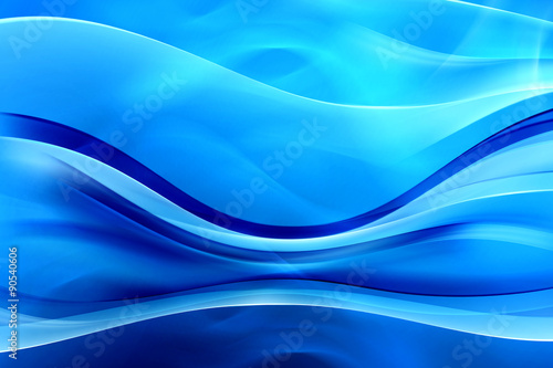 Modern Blue Abstract Waves