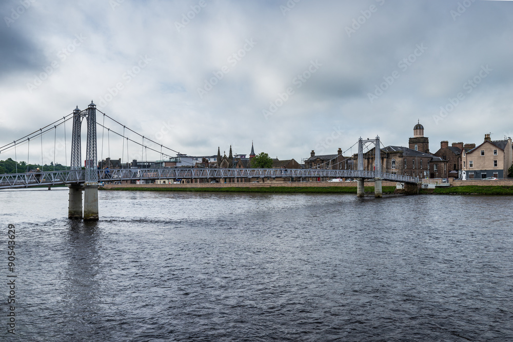 Fototapeta premium Inverness city view from the river side