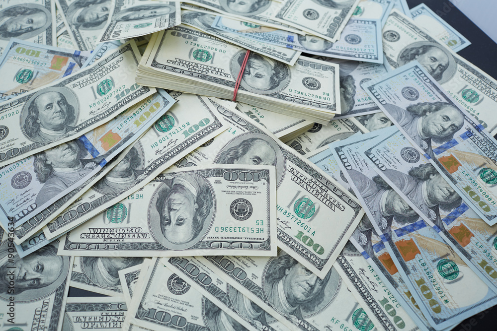background from banknotes of dollars background from banknotes of dollars