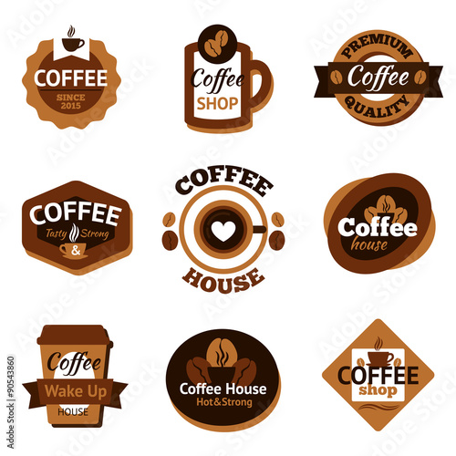 Coffee Labels Set