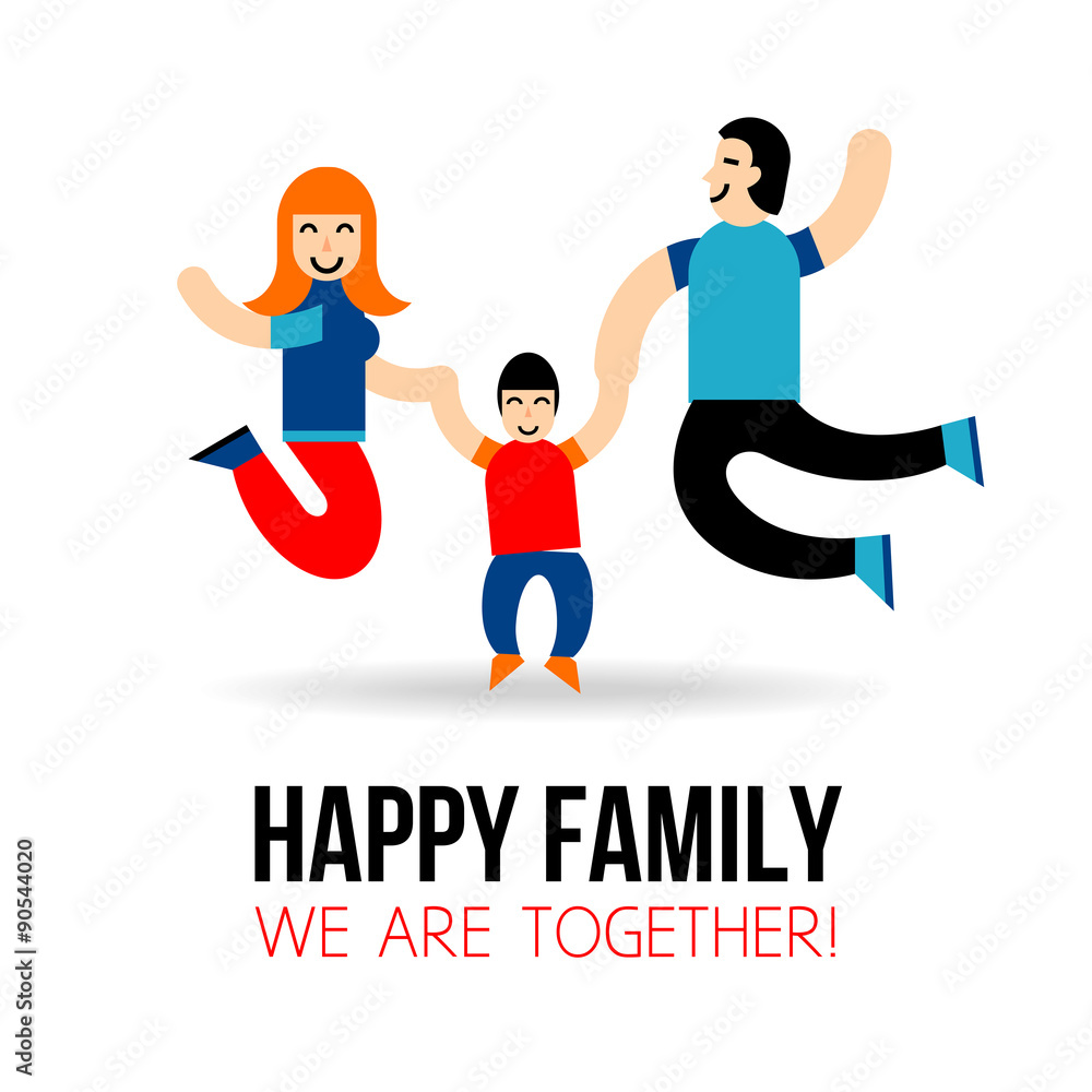 Happy Family Concept Happy Family Concept