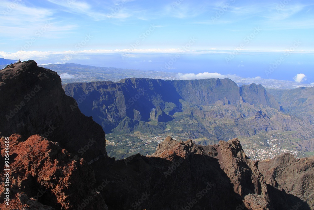 vue du sommet du piton des neiges, la Réunion