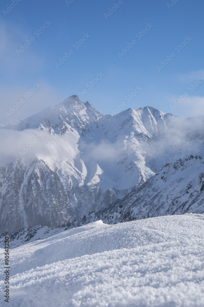 Obraz premium Zima w górach