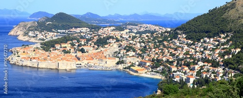 Panoramic view of touristic destination Dubrovnik © Simun Ascic