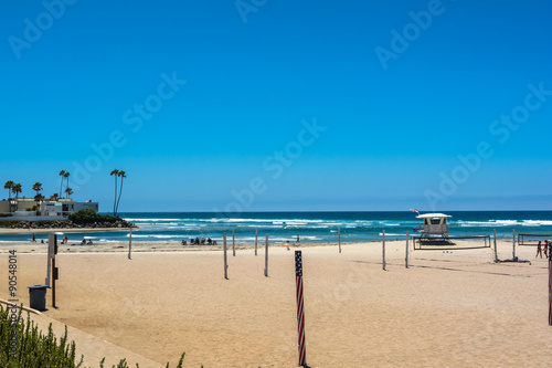 The beach along the Camino del Mar, Solana Beach, California