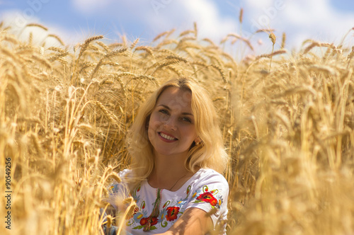 Woman in wheat