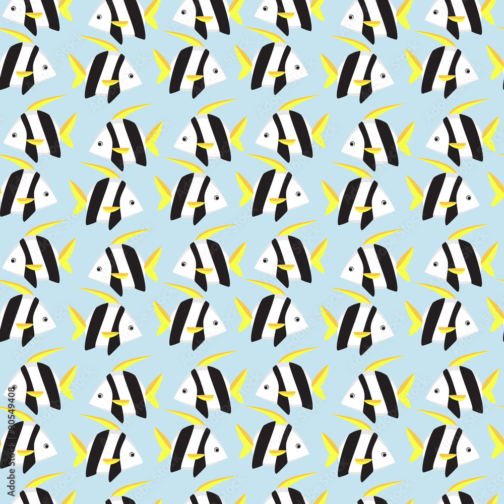 Seamless pattern with tropical fish Seamless pattern with tropical fish