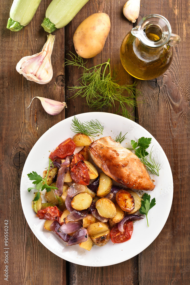 Baked mixed vegetable Baked mixed vegetable