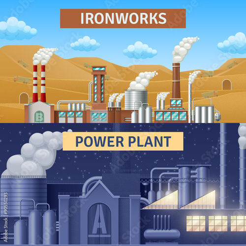  Factory Banners Set