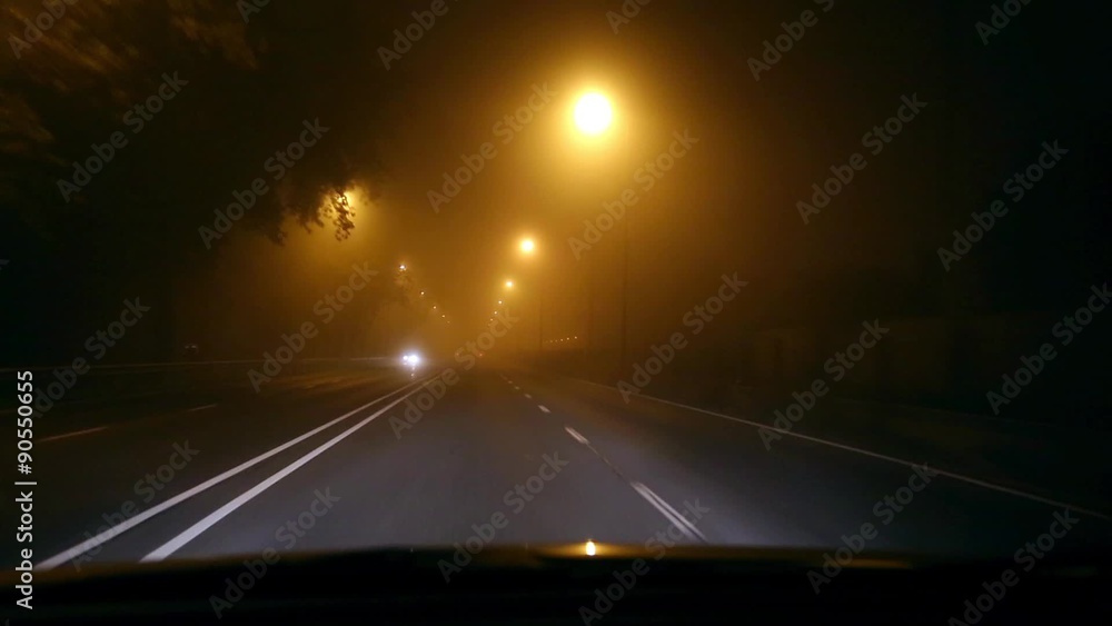 Driving in fog Driving in fog
