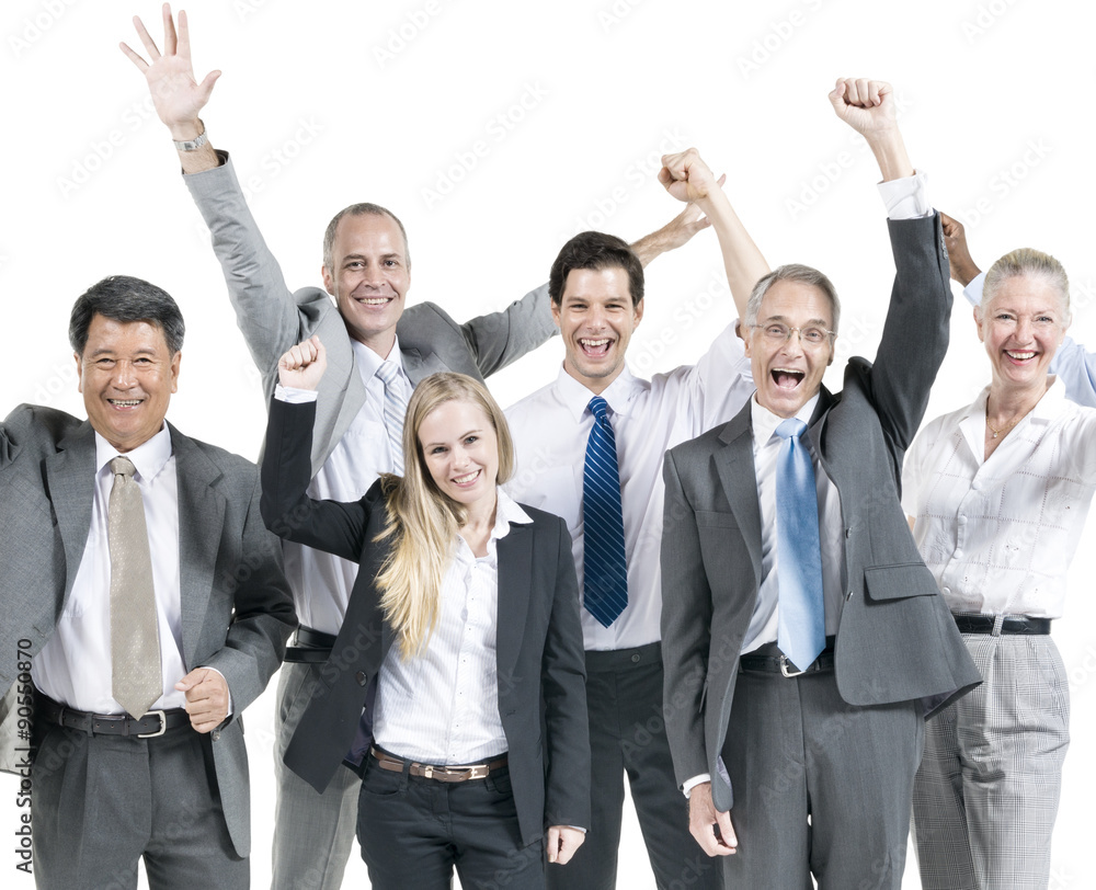 Business People Corporate Celebration Success Concept Business People Corporate Celebration Success Concept