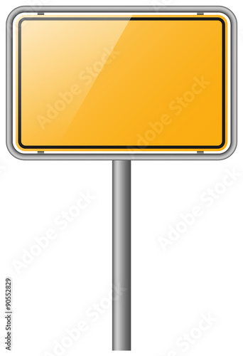 Ortsschild Ort Schild Ortseingangsschild Ortstafel isoliert