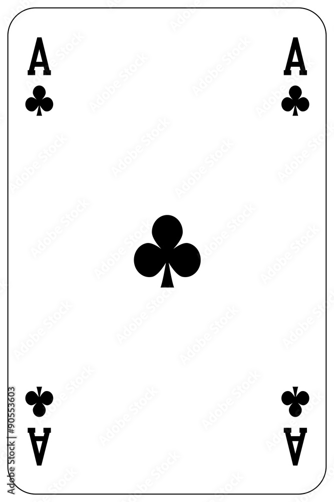 Playing cards chirwa clubs Stock Vector by ©Caribia 90701114