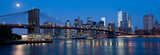 Waterfront and Skyline of New York City at Night
