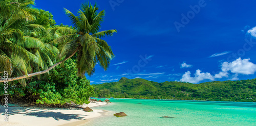 Anse a La Mouche - Paradise beach in Seychelles, Mahe photo