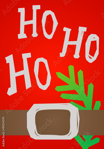 christmas card HO HO HO