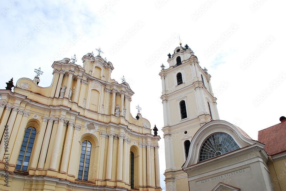 Vilnius University and St John's Church in Vilnius University