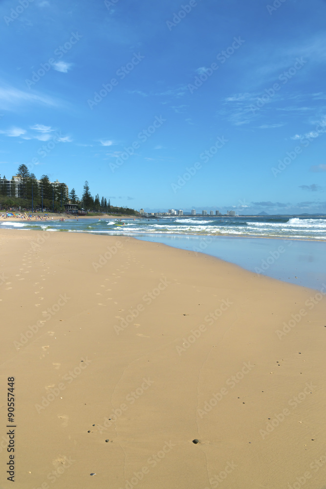 Fototapeta premium Mooloolaba Beach Vertical Shot