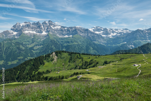 Swiss summer alps, Champery