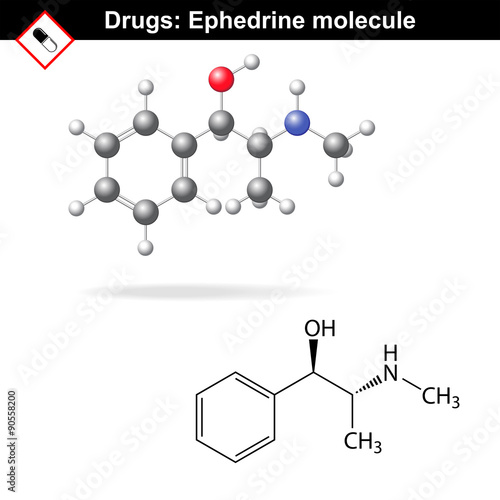 Ephedrine recreational drug structure