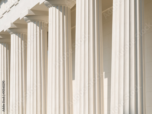 Doric Columns Of Ancient Greek Temple