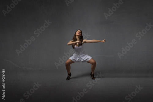 girl in a martial arts pose