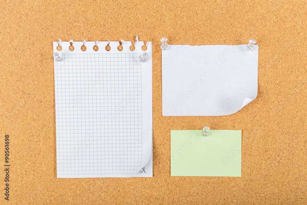 Fototapeta premium Corkboard, sticky notes