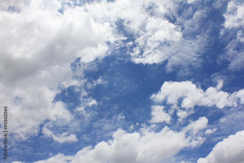 Clouds in the blue sky