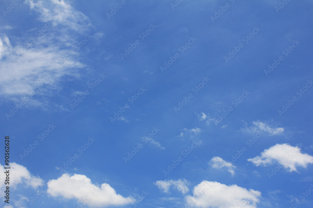 Clouds in the blue sky