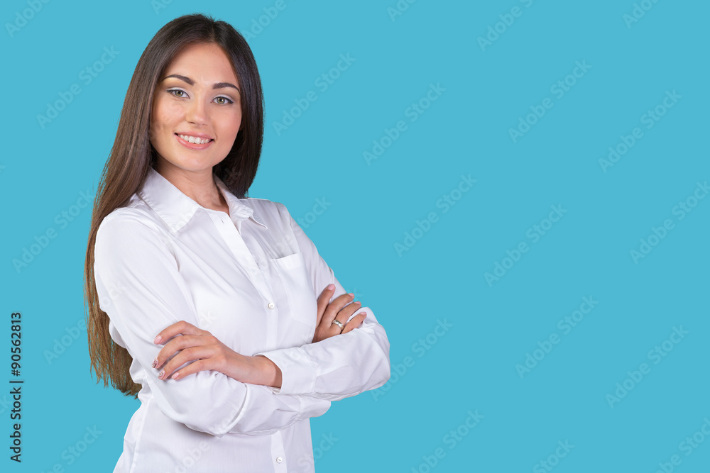 Young businesswoman, office worker Young businesswoman, office worker