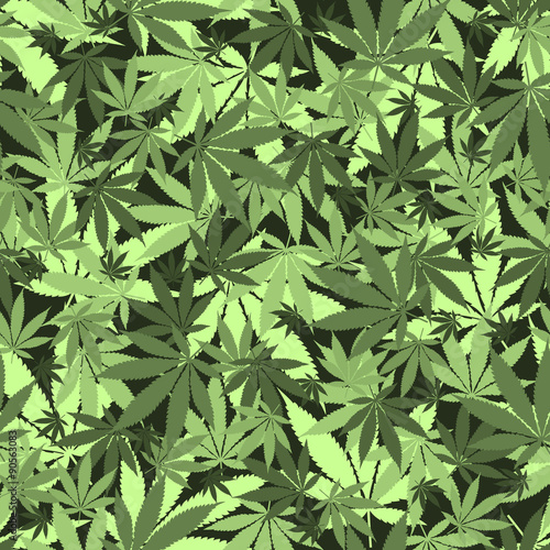 Seamless cannabis pattern