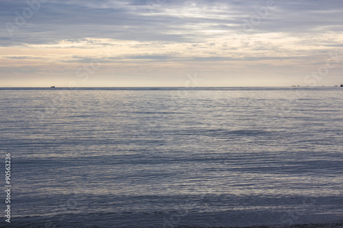 morning beach sea and sky