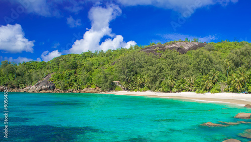 Anse Soleil - Paradise beach on tropical island Mahé