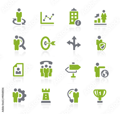 Business Strategies Icons // Natura Series