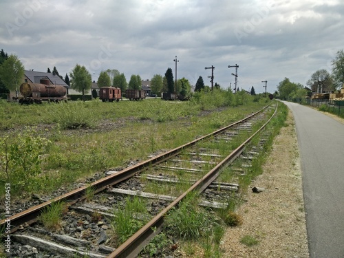 Alter Bahnhof am Vennbahnweg in der Eifel