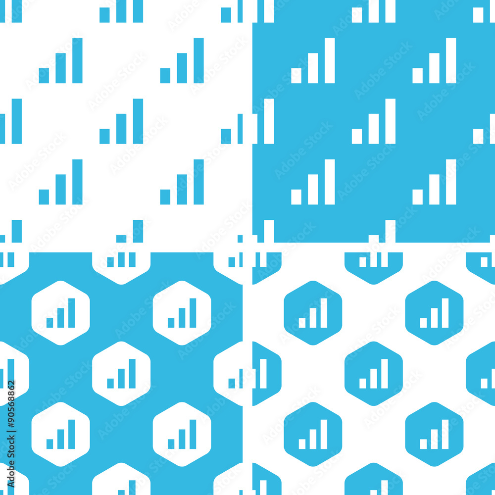 Fototapeta premium Volume scale patterns set