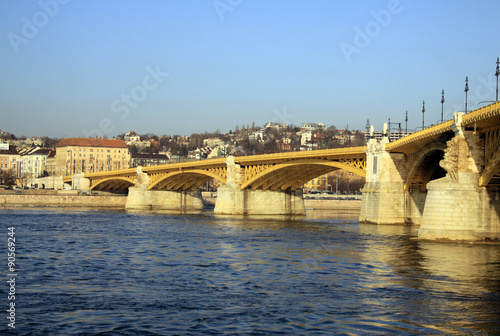 Margit hid or Margaret Bridge across the Danube, Budapest, Hungary © shiler_a