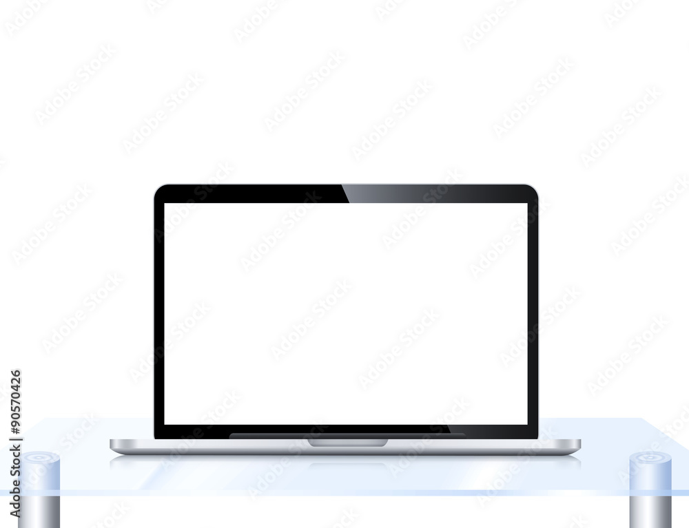 Modern LCD computer monitor (LCD display panel) isolated on white background Modern LCD computer monitor (LCD display panel) isolated on white background