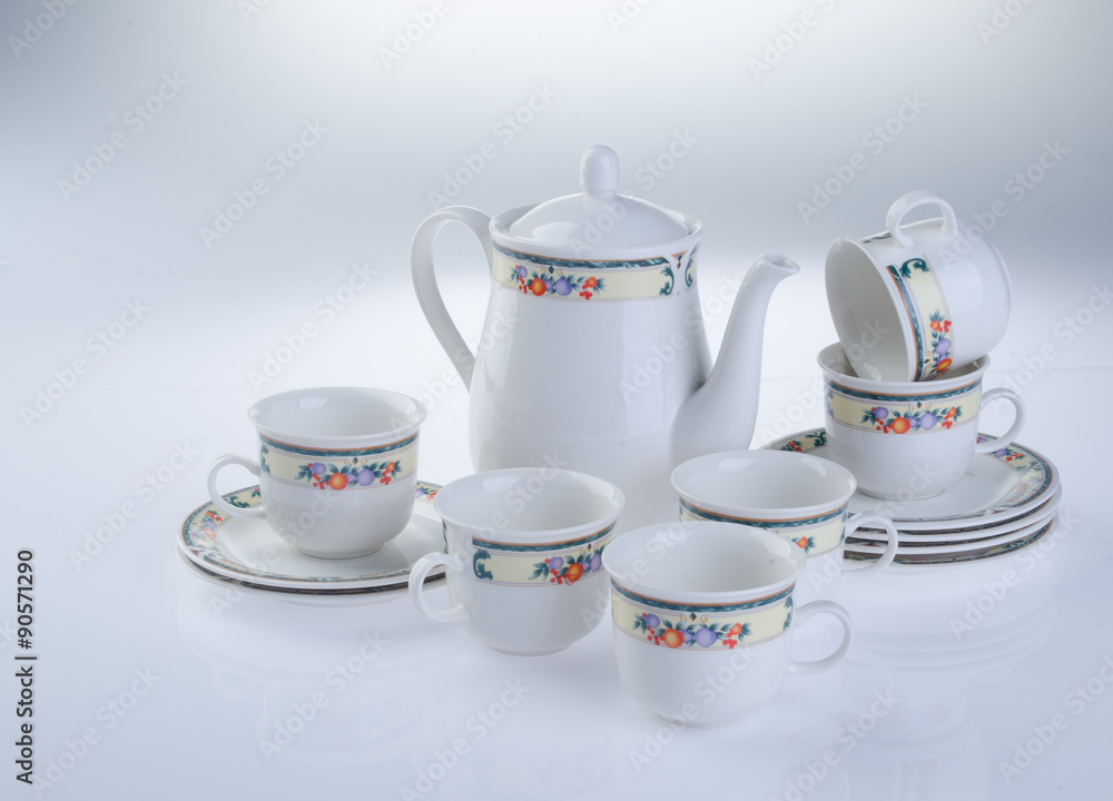 tea sets. tea sets on a background tea sets. tea sets on a background