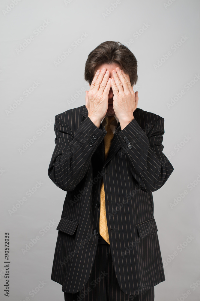 businessman nervous, depression businessman nervous, depression