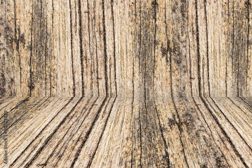 Fototapeta premium wood perspective background for room interior