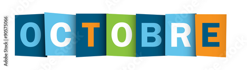 "OCTOBRE" Icône Vecteur