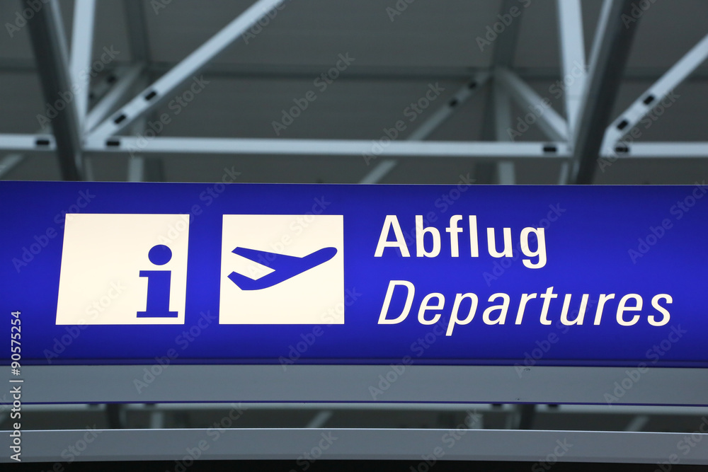 Obraz premium Tablica na lotnisko